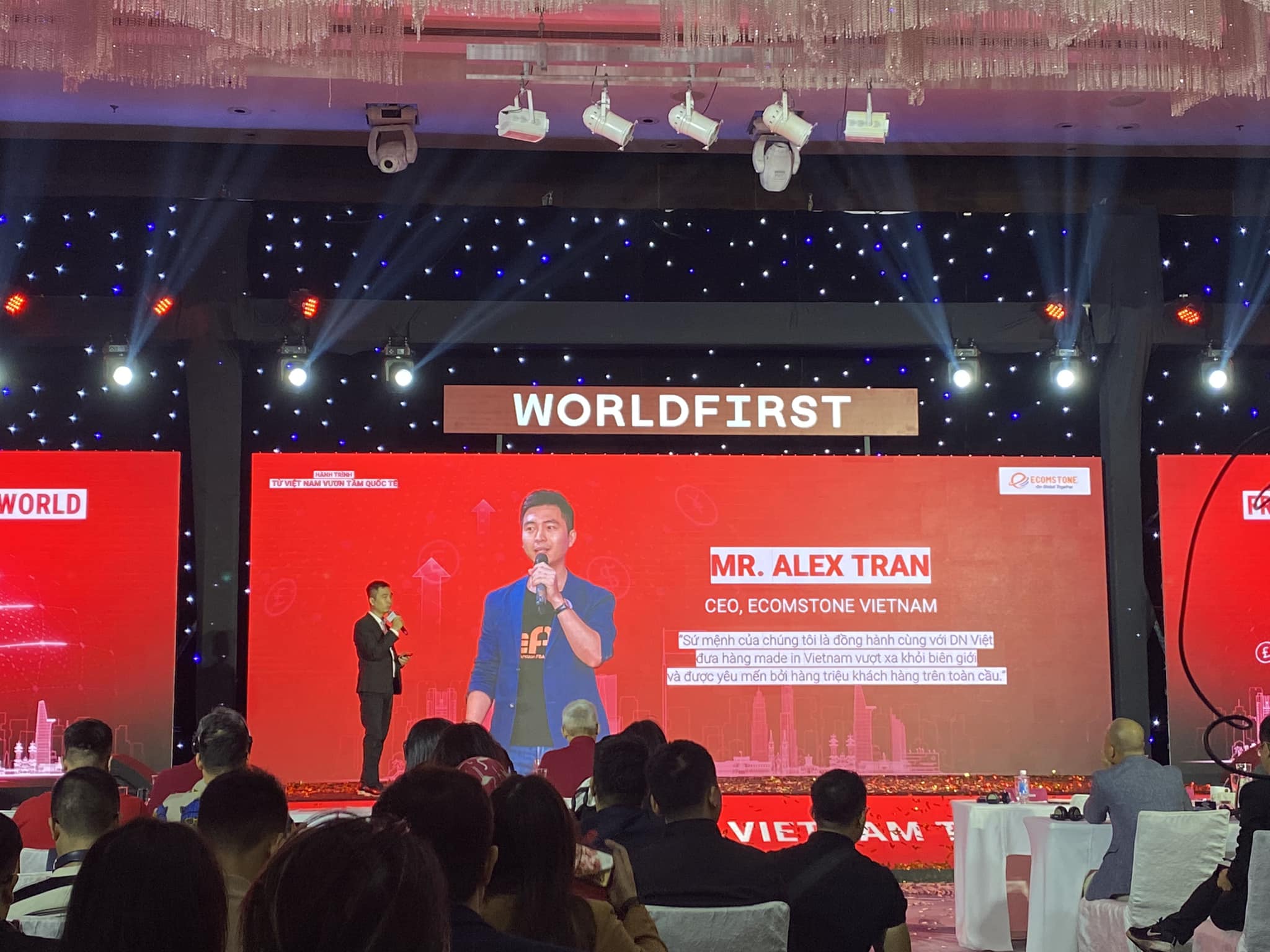 Alex Tran CEO Ecomstone tại WorldFirst